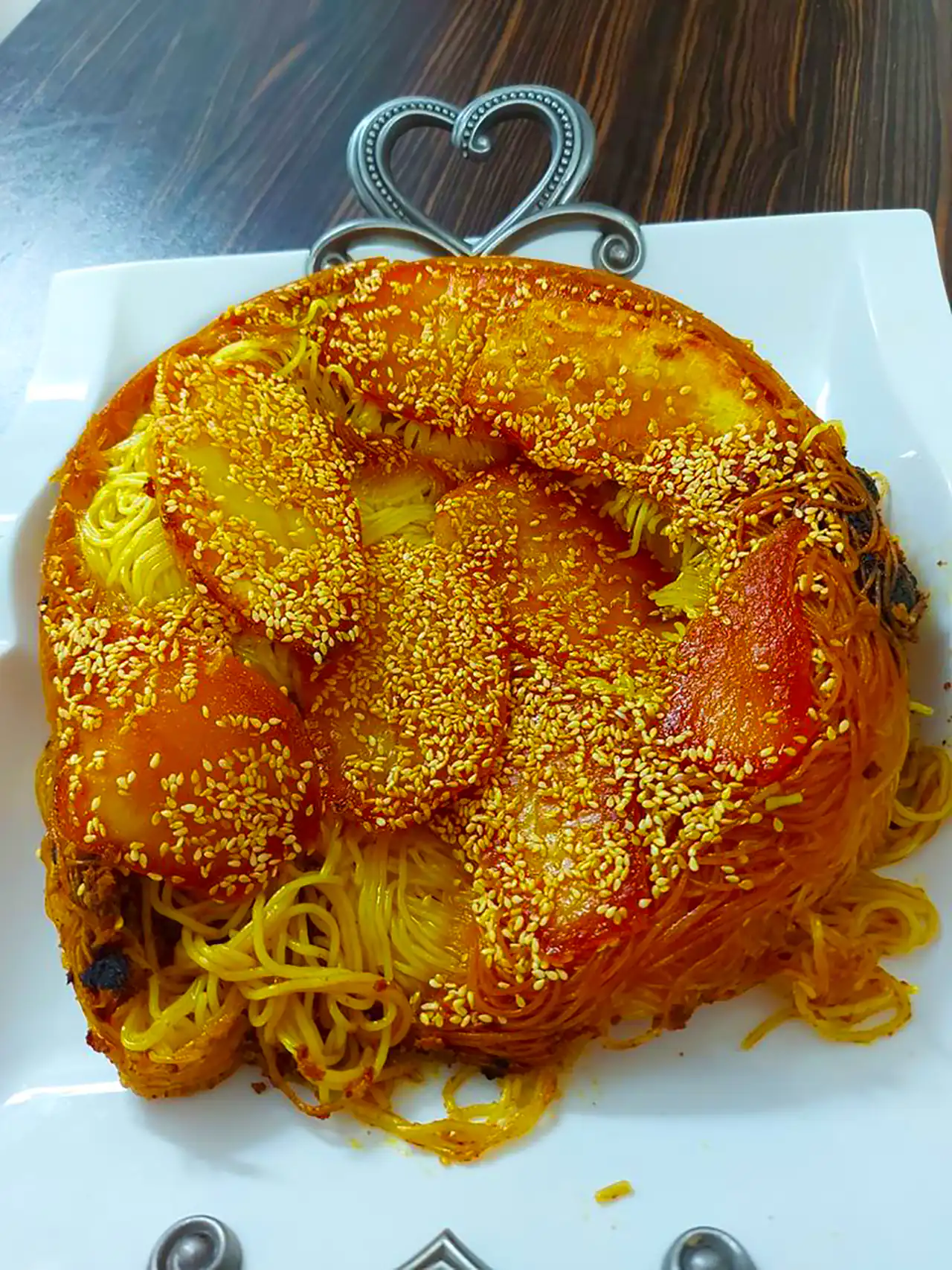 سرو ته چین قالبی تک نفره