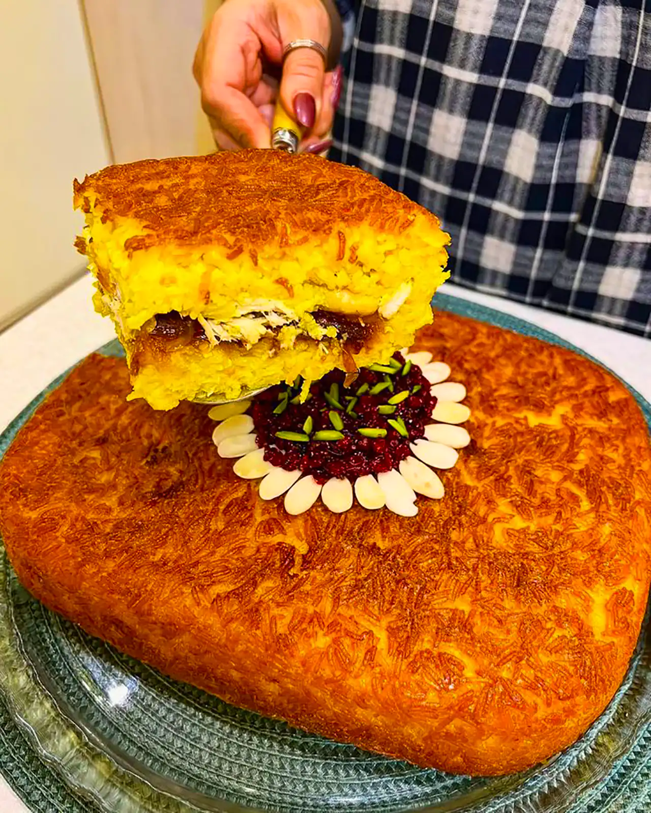 سرو ته چین قالبی تک نفره