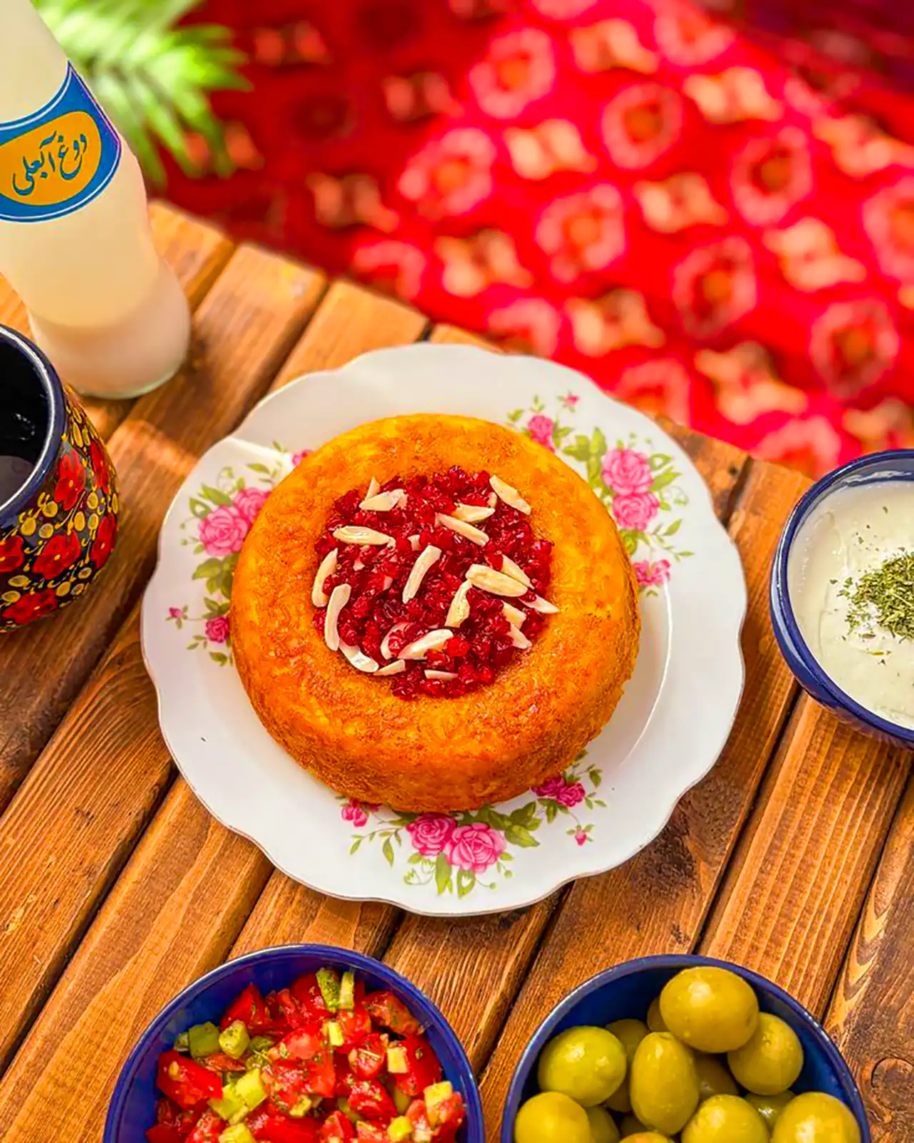 سرو ته چین قالبی تک نفره