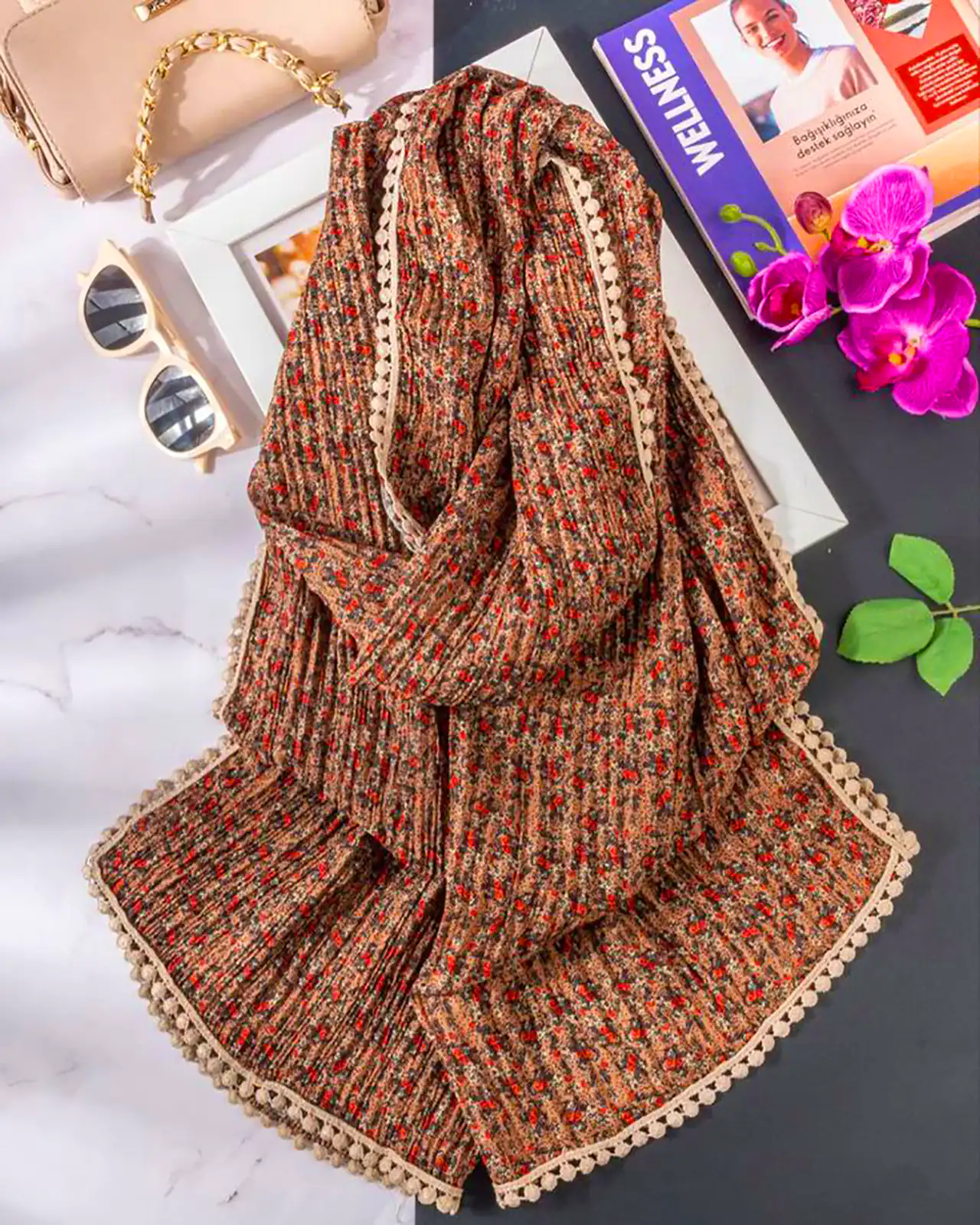 شال لبه عدسی برای مهمونی