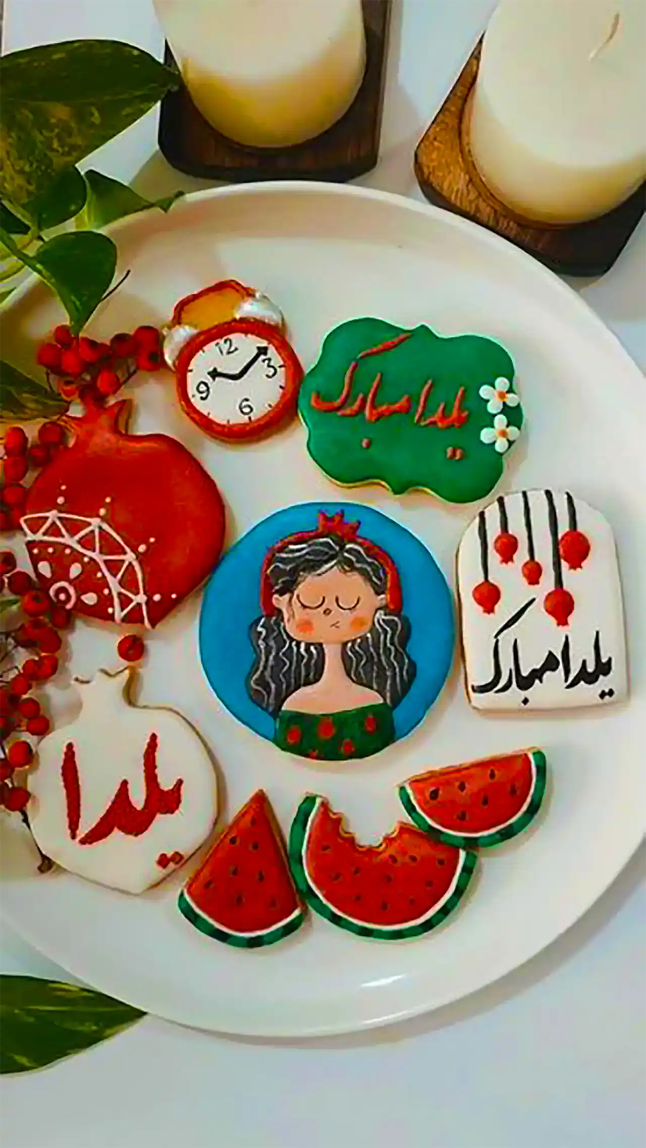 شیرینی فانتزی یلدایی