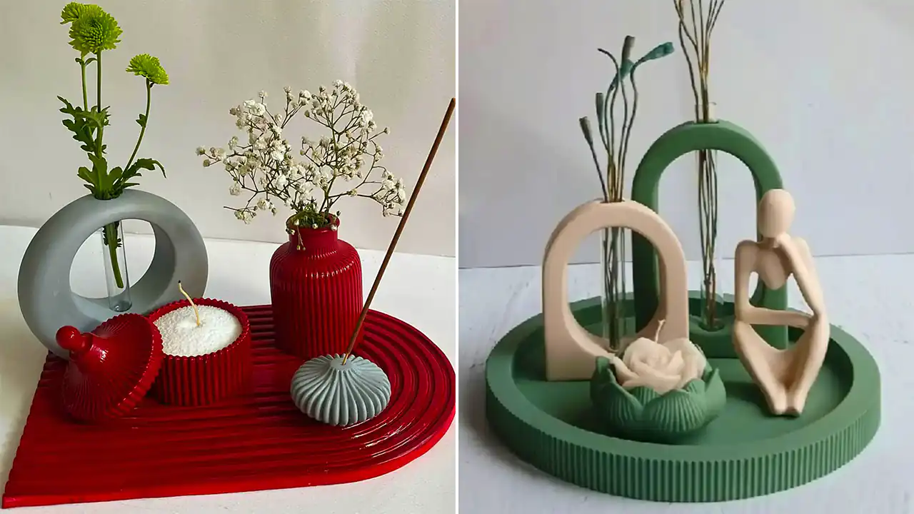 سینی دکوراتیو برای میز کنسول 