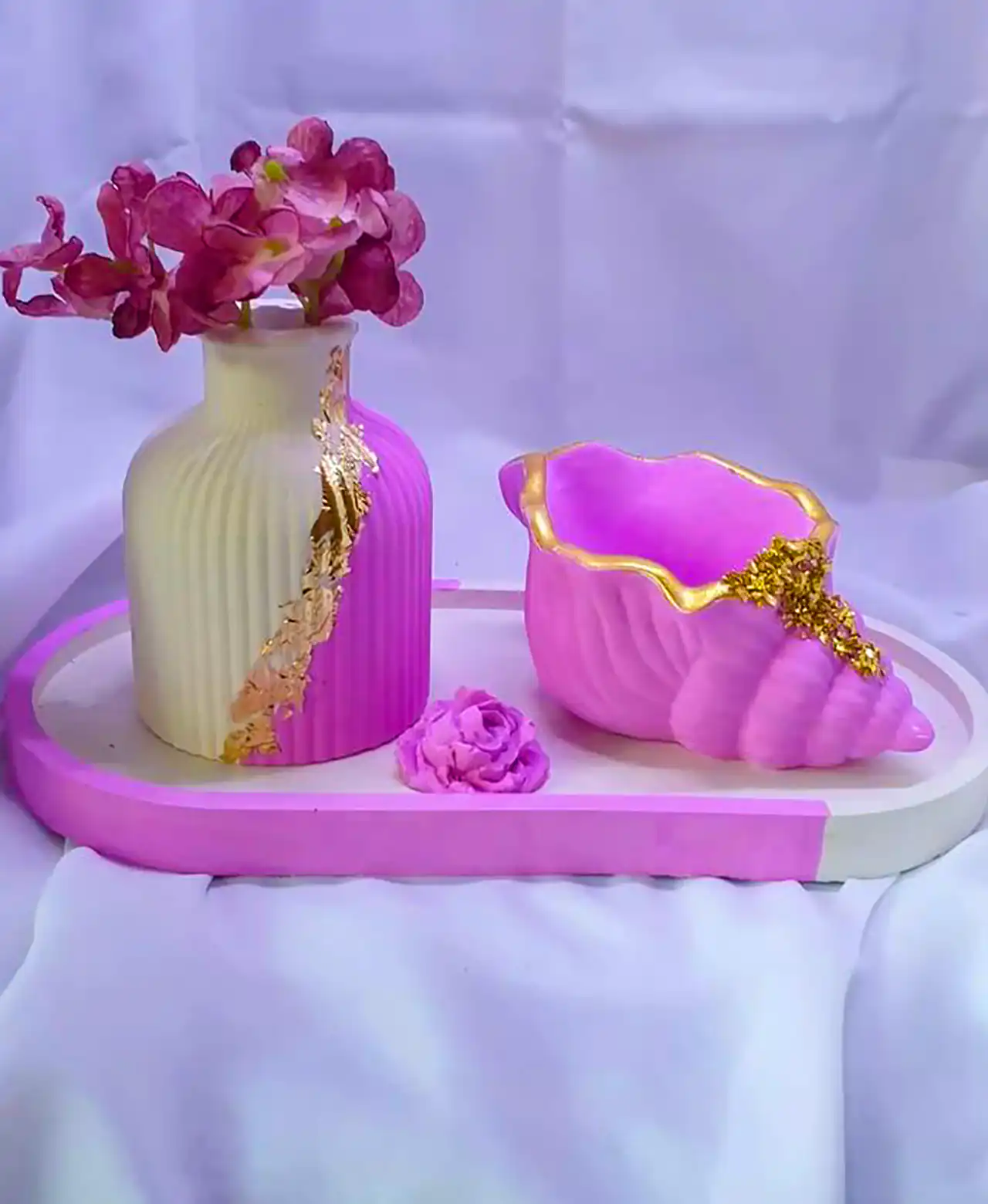 سینی دکوراتیو برای میز کنسول 