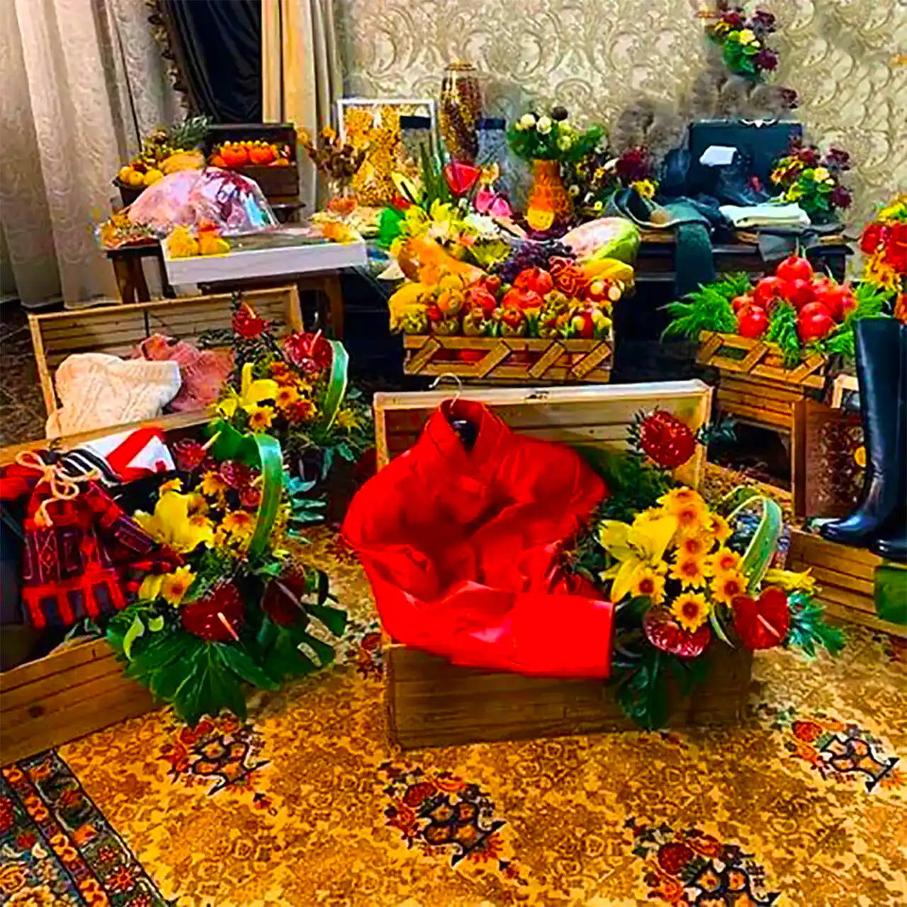 تزیین کادو یلدایی عروس