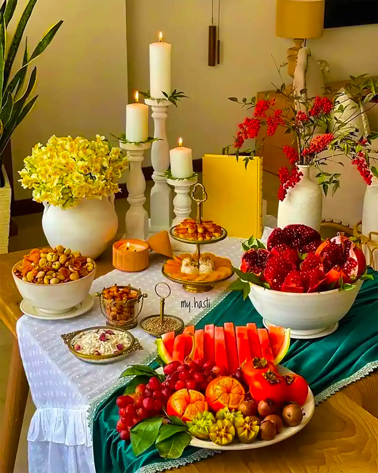 تزیین کادو یلدایی عروس