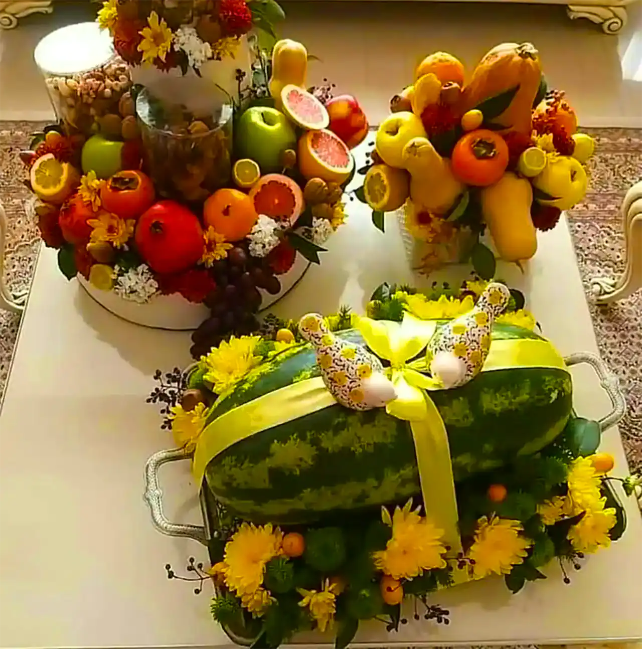 تزیین کادو یلدایی عروس