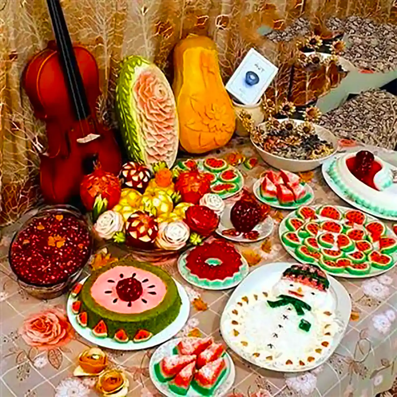 تزیین کادو یلدایی عروس