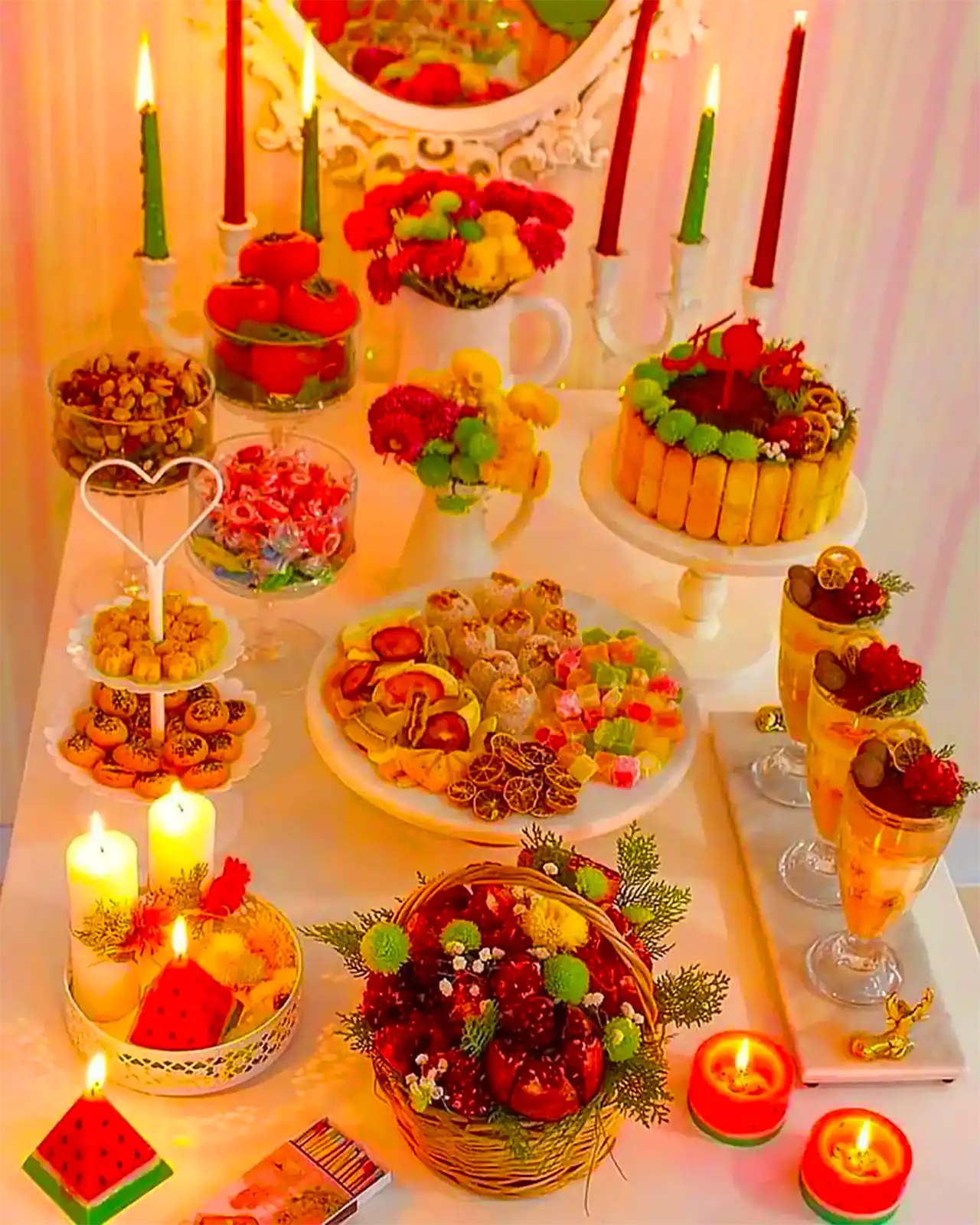 تزیین کادو یلدایی عروس