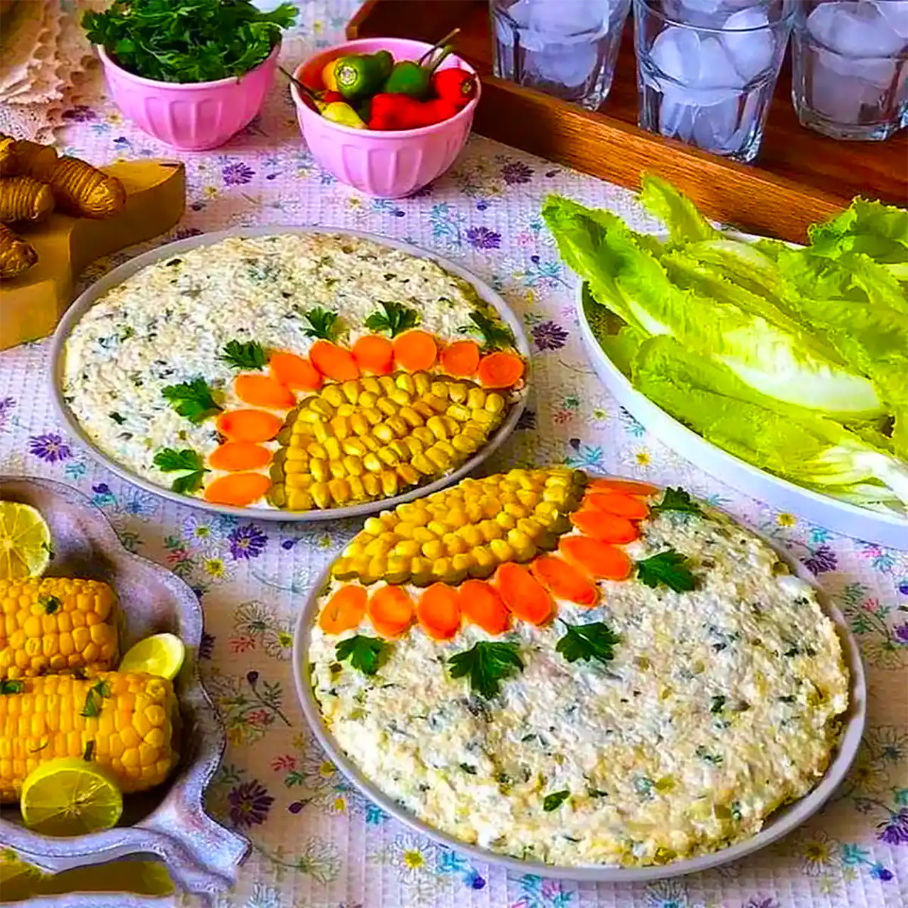 تزیین سالاد الویه