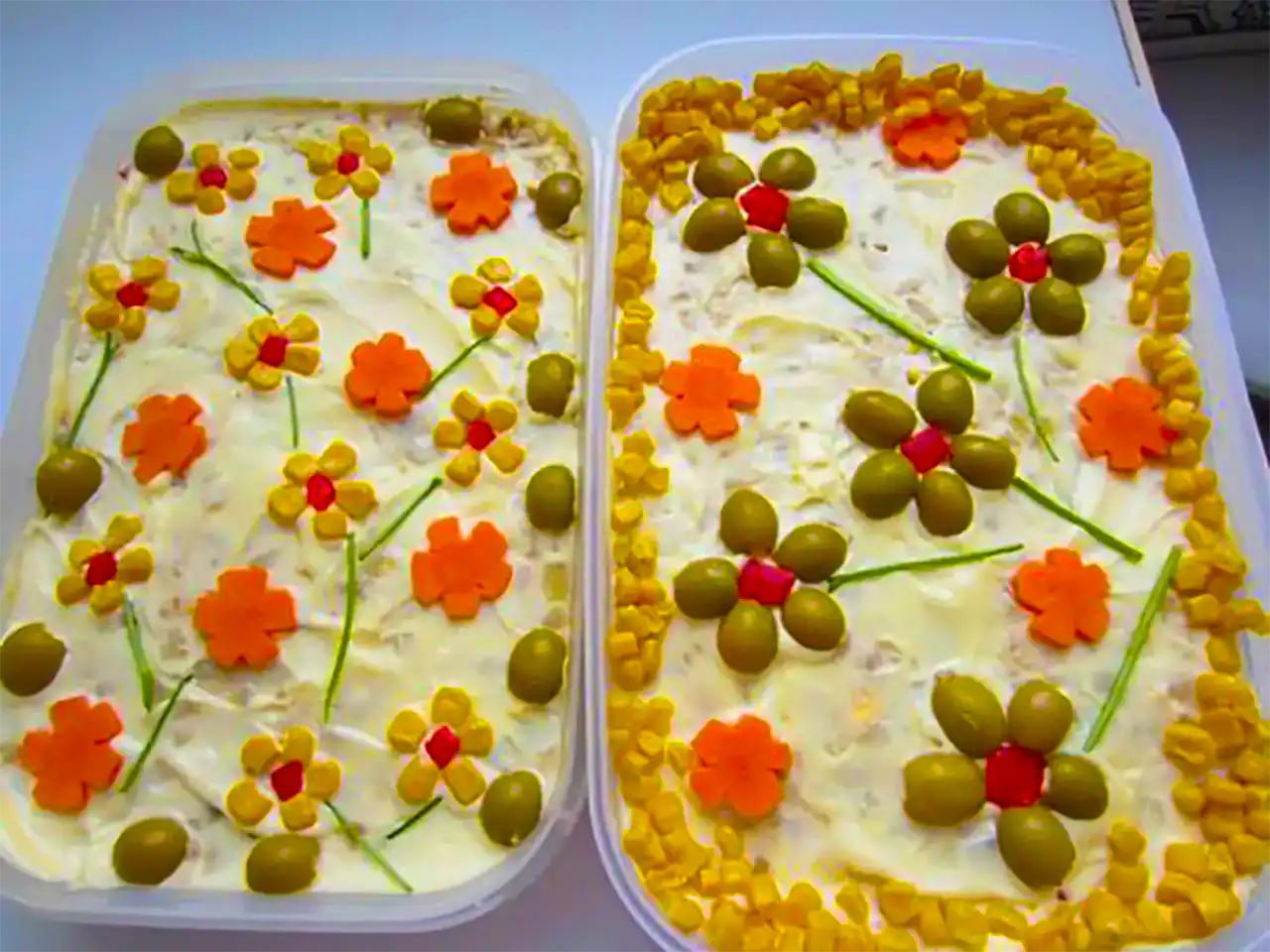 تزیین سالاد الویه