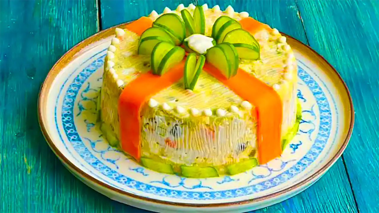 تزیین سالاد الویه