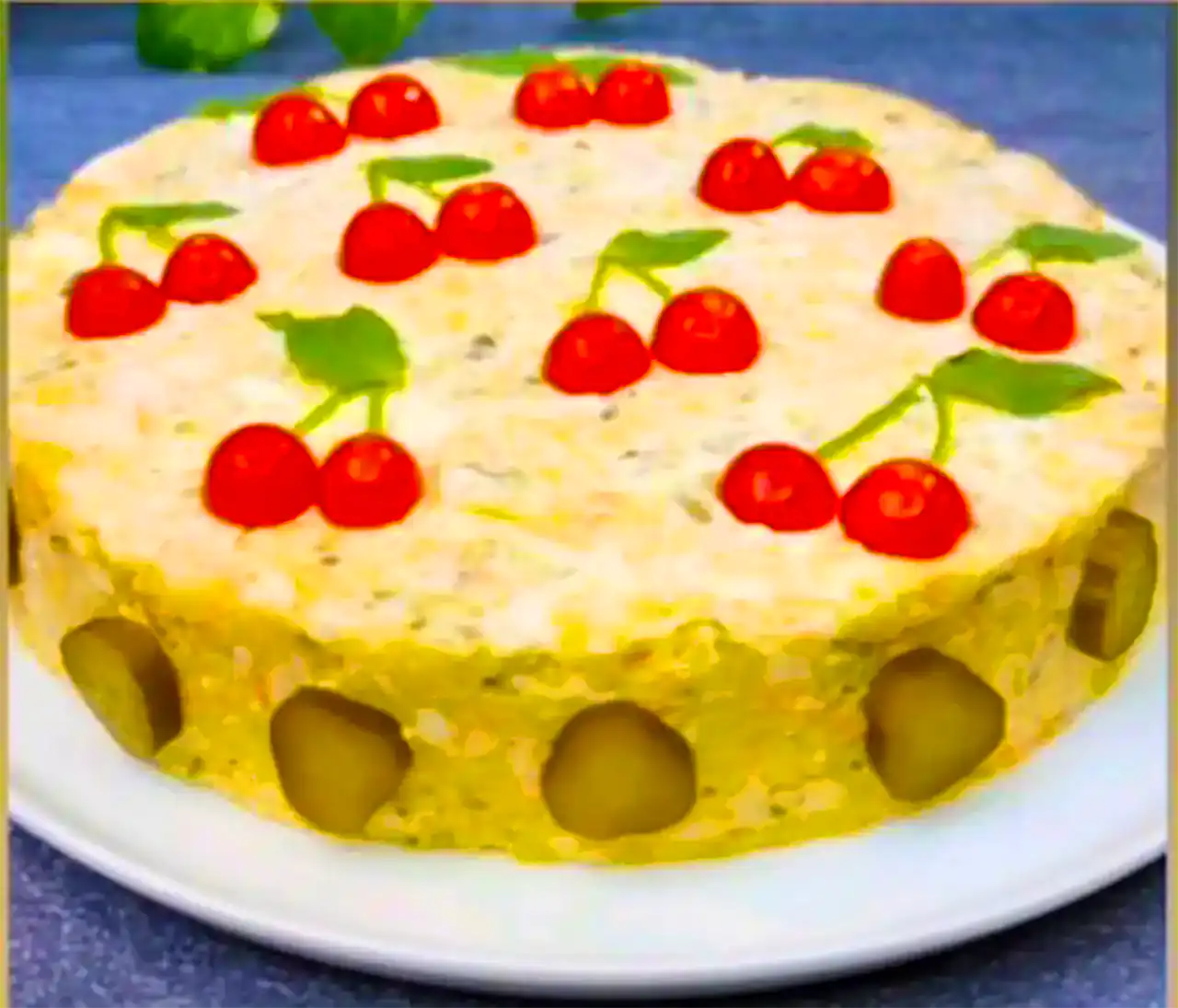 تزیین سالاد الویه