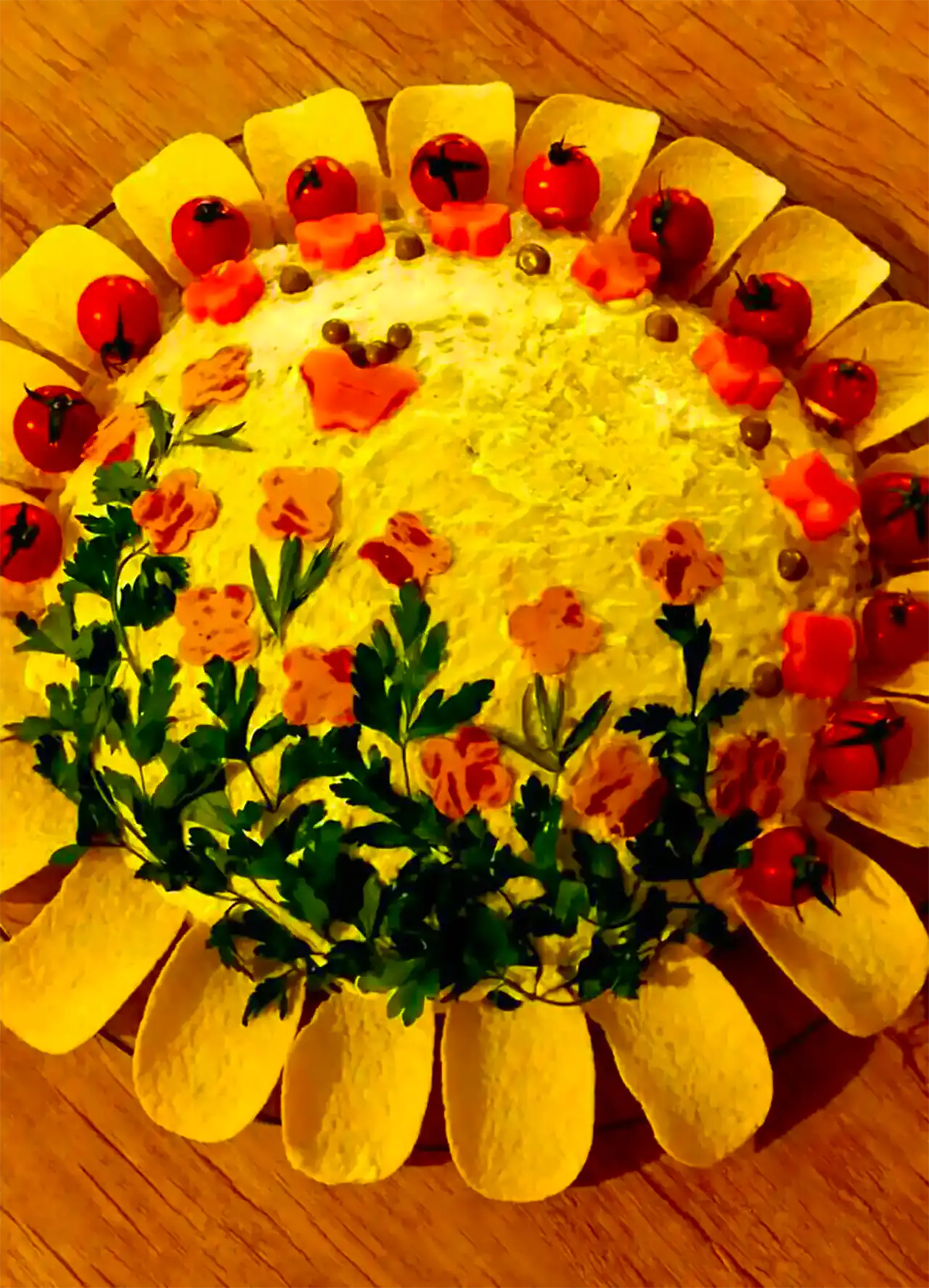 تزیین سالاد الویه