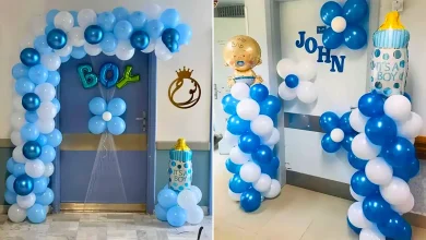 بادکنک آرایی نوزاد پسر