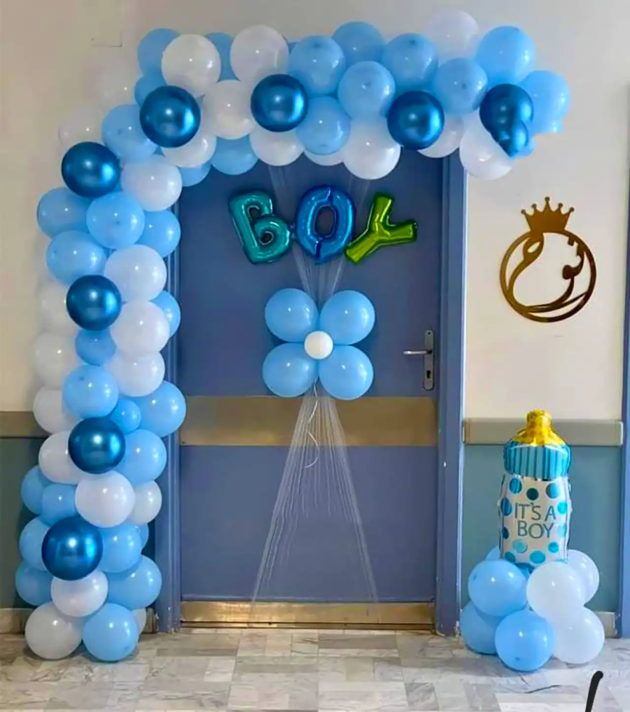 بادکنک آرایی نوزاد پسر