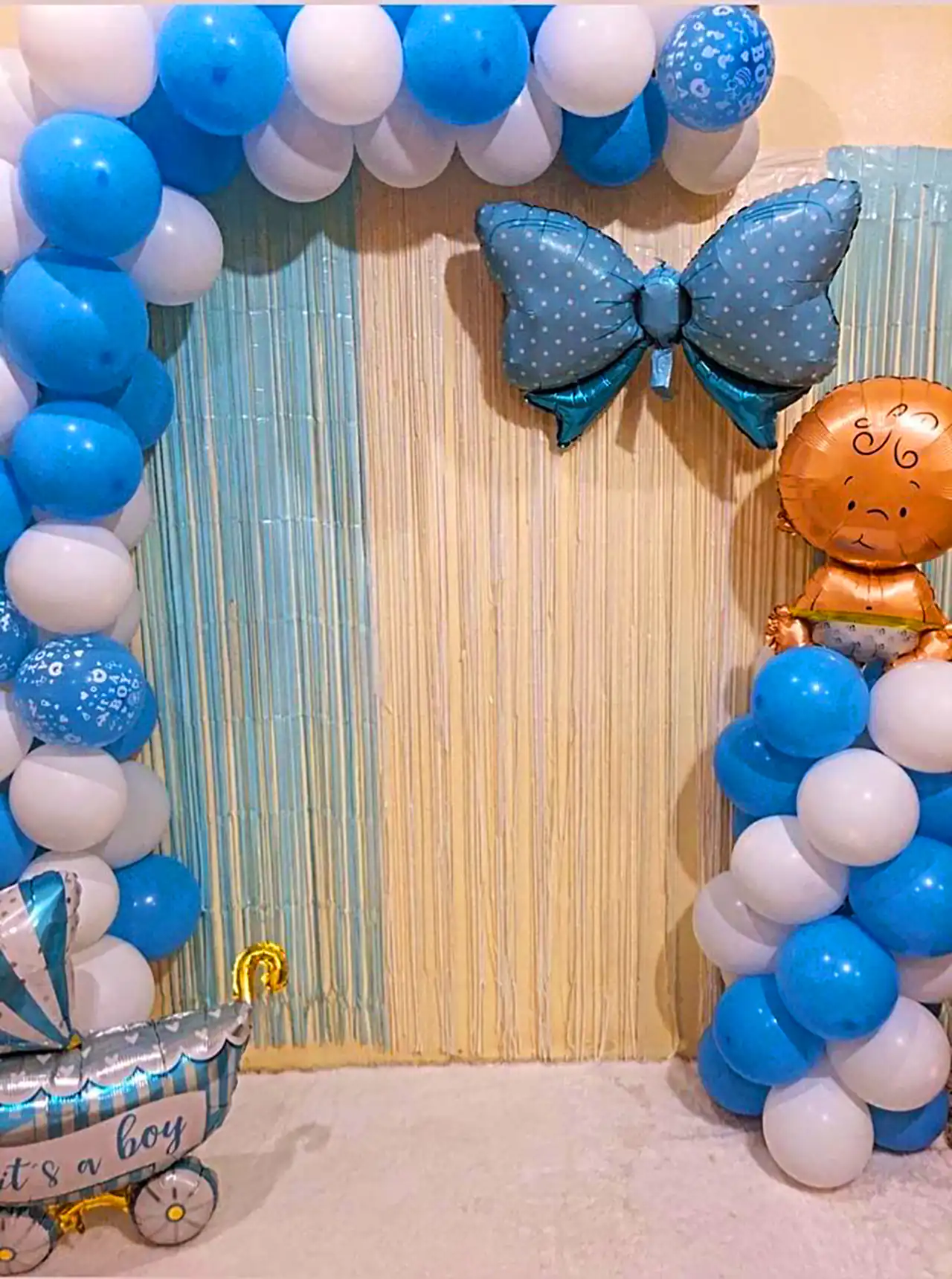 بادکنک آرایی نوزاد پسر