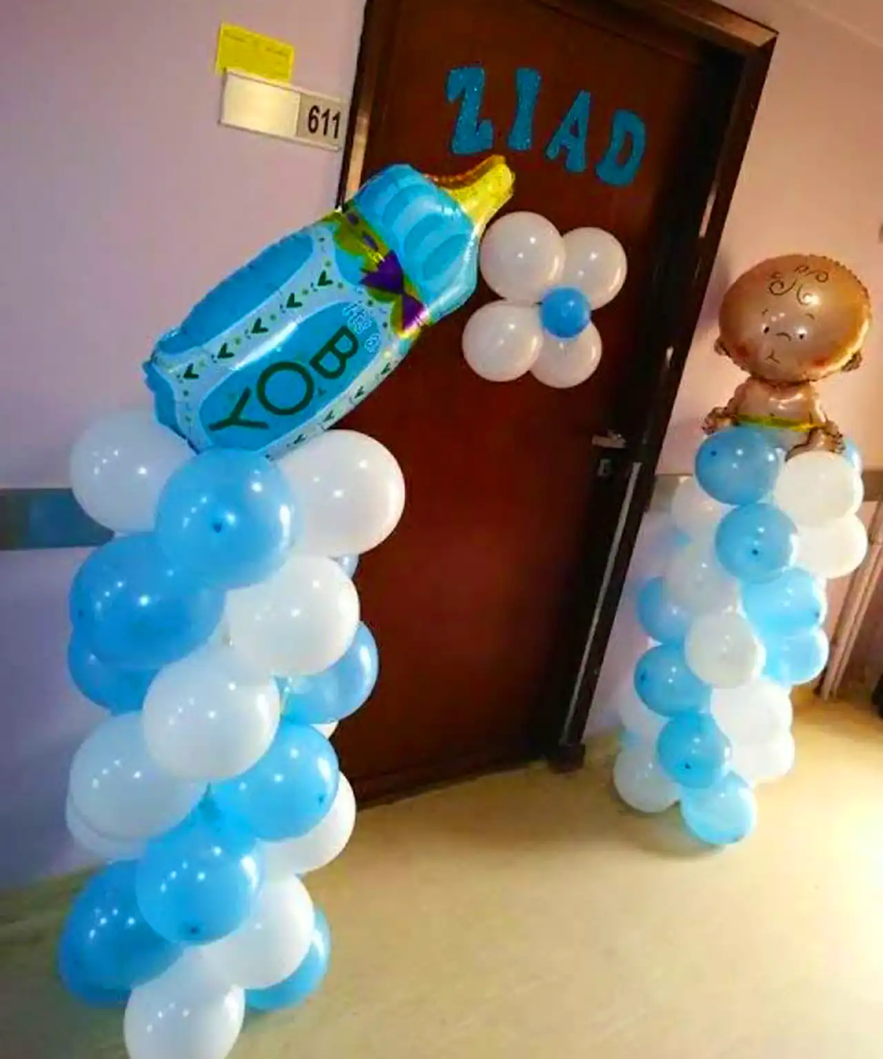 بادکنک آرایی نوزاد پسر