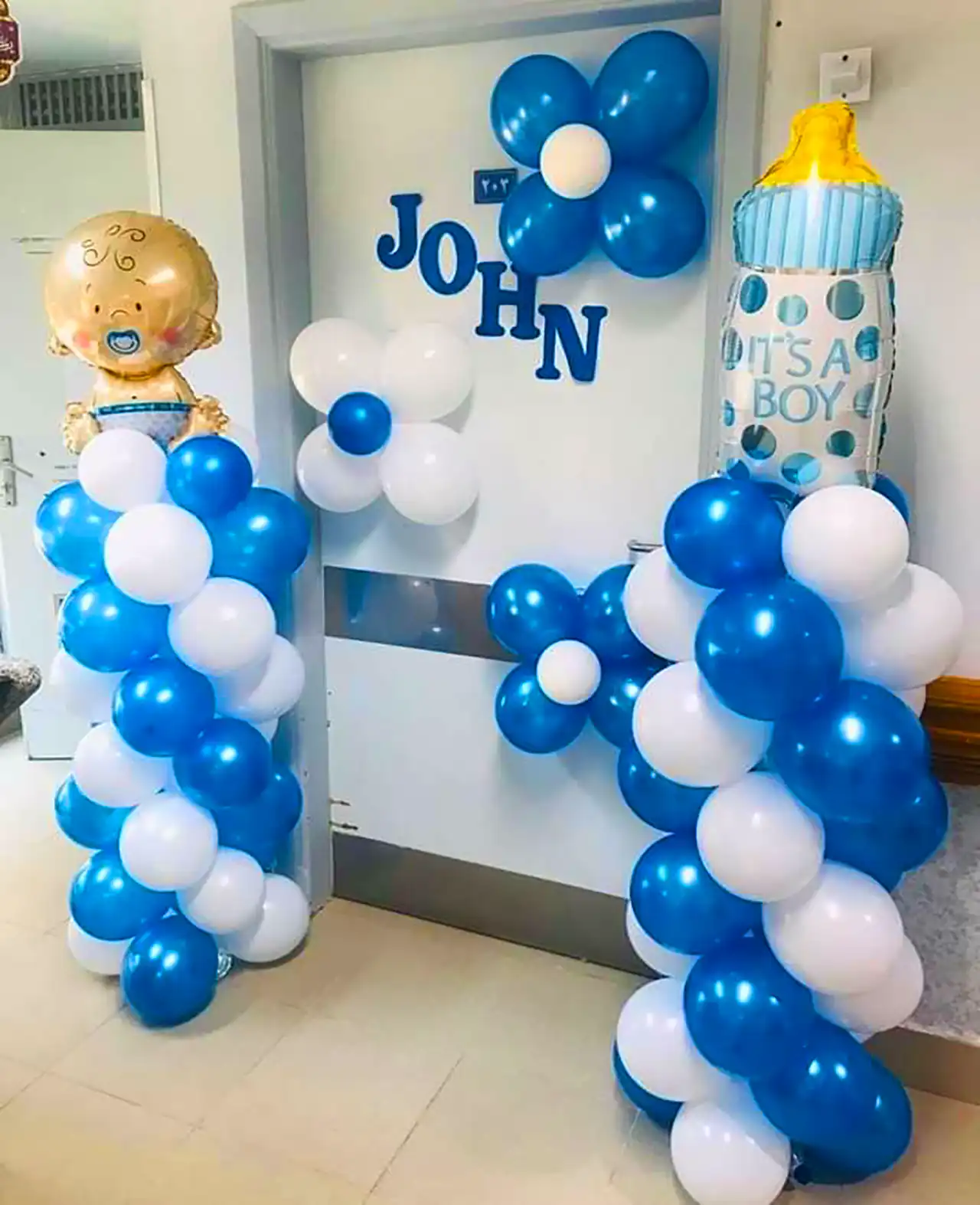 بادکنک آرایی نوزاد پسر