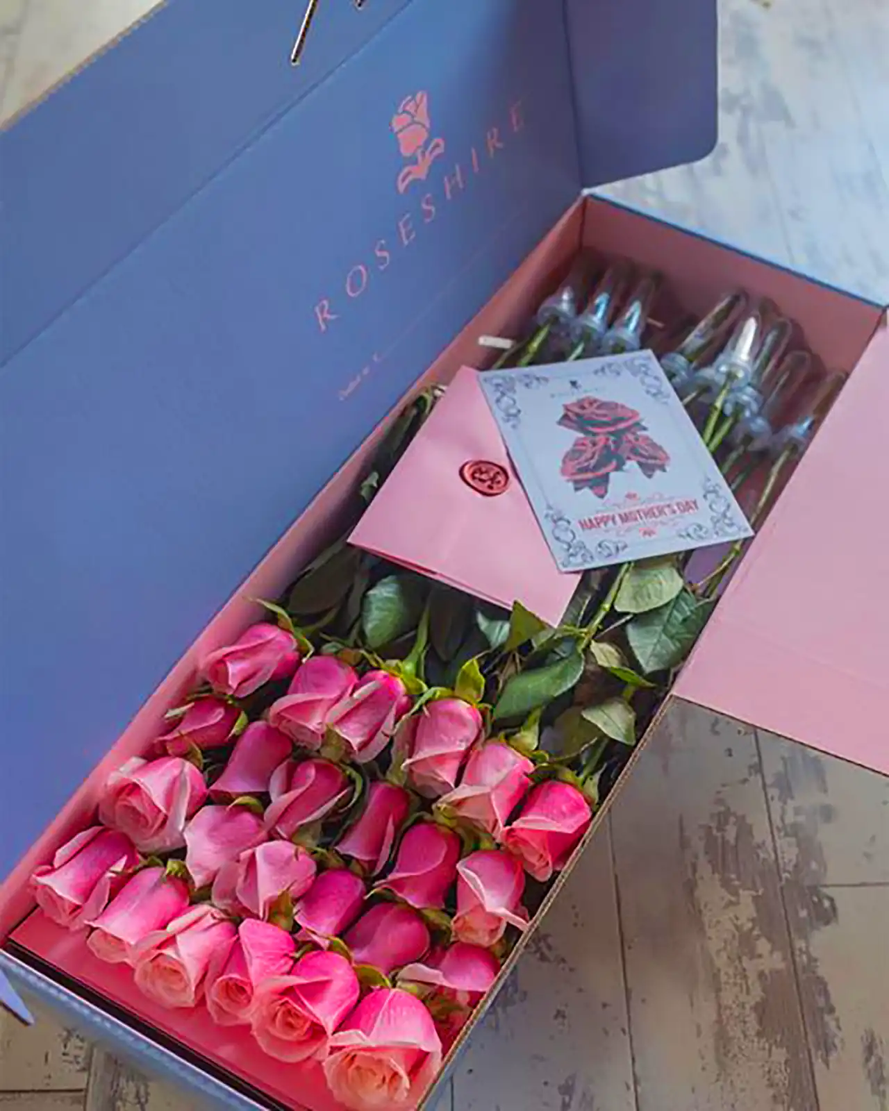 باکس گل صورتی خاص