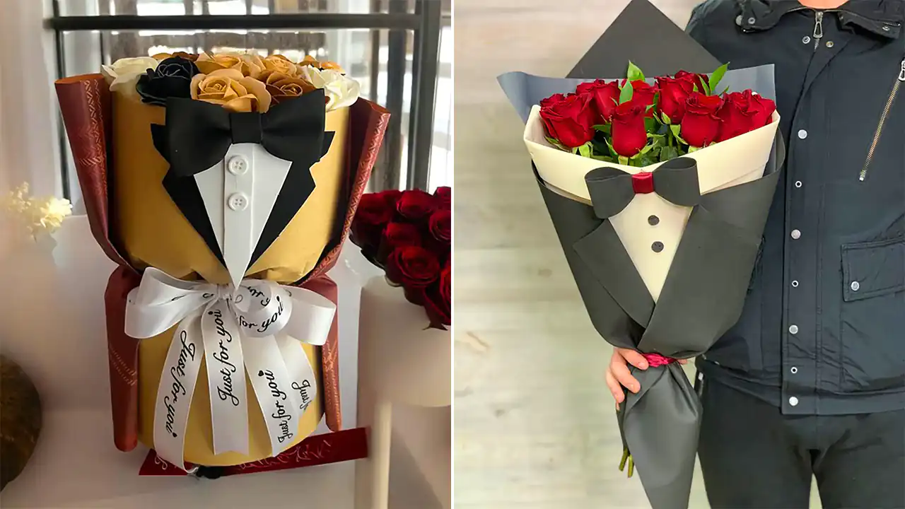 دسته گل روز مرد