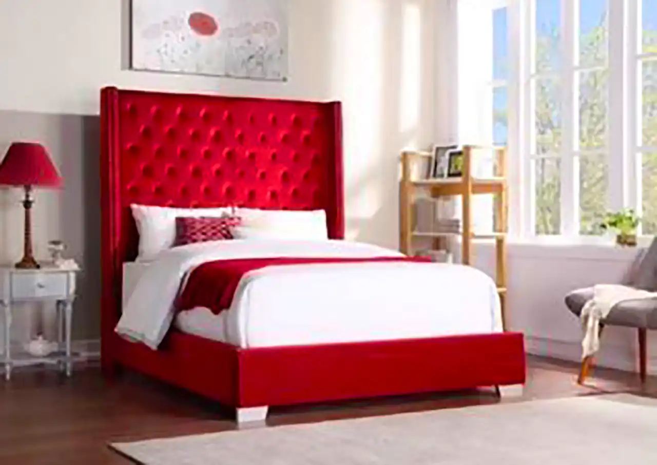 دکور قرمز اتاق خواب