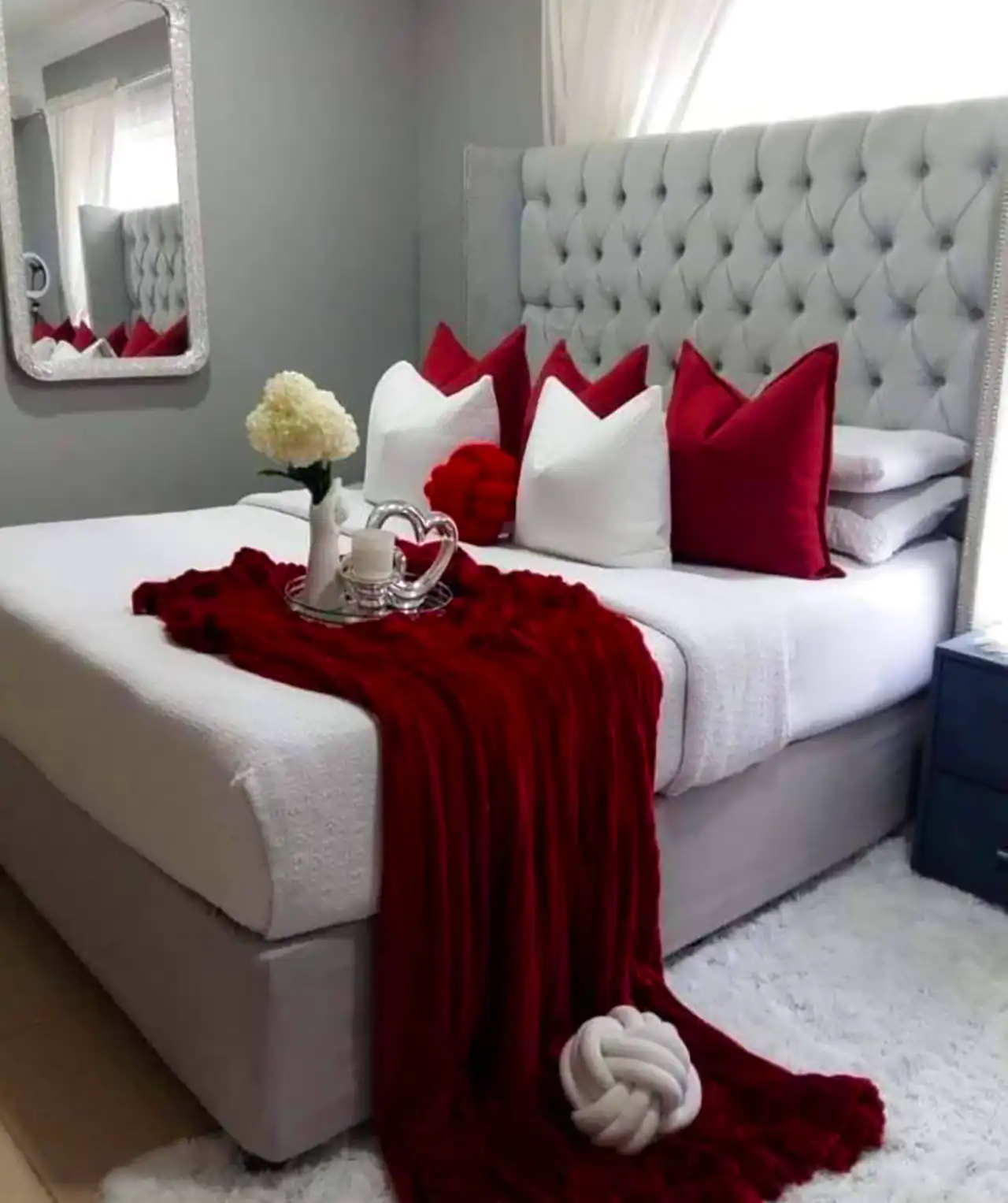 دکور قرمز اتاق خواب