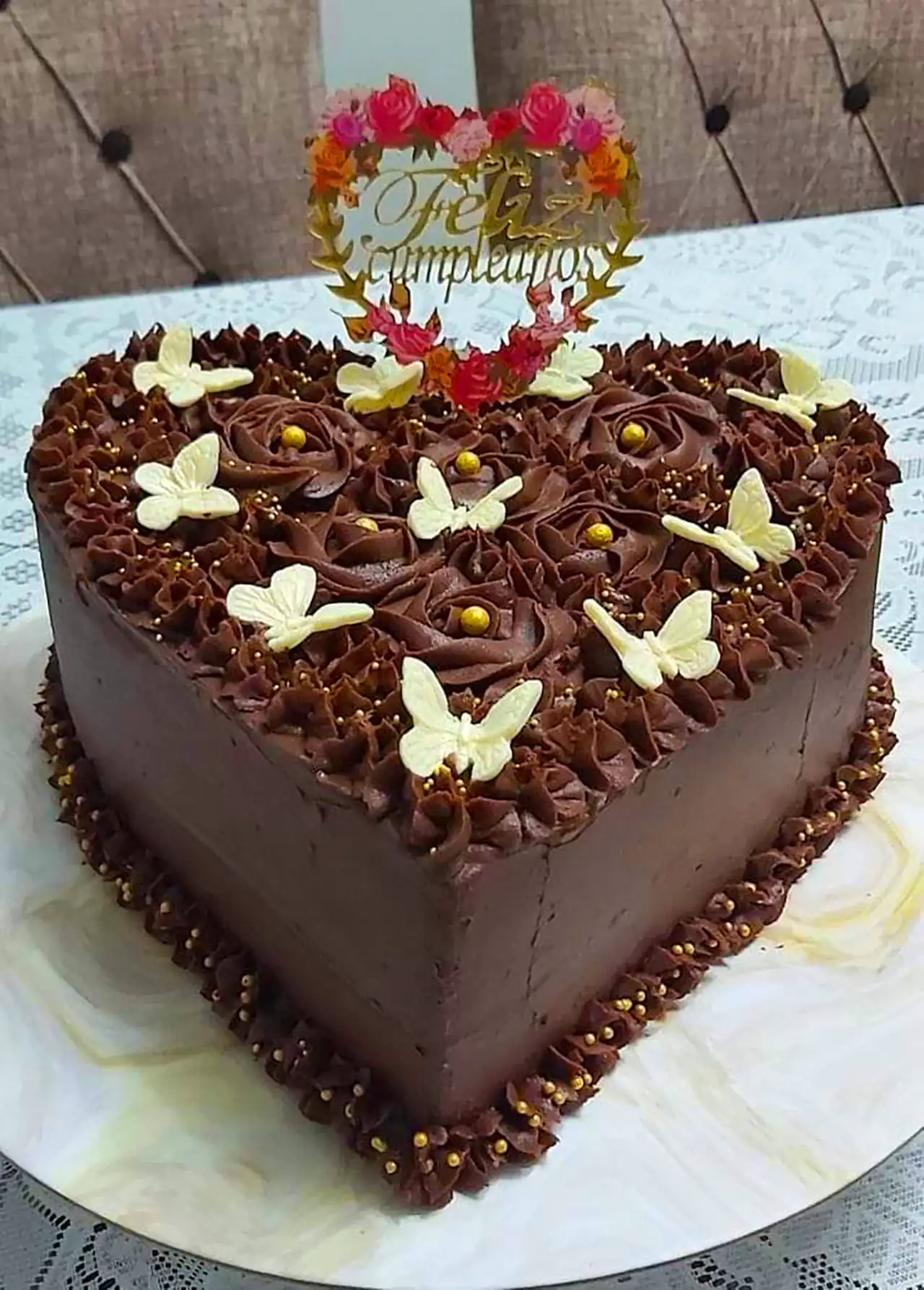 دیزاین کیک شکلاتی خانگی