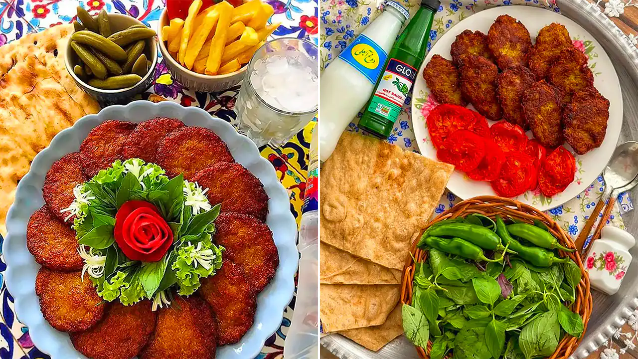 دیزاین کتلت خونگی خوشمزه