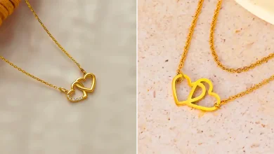 گردنبند طلا با طرح قلب