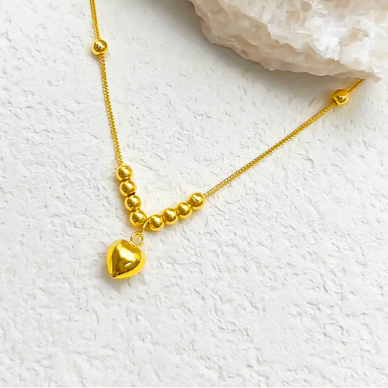گردنبند طلا با طرح قلب