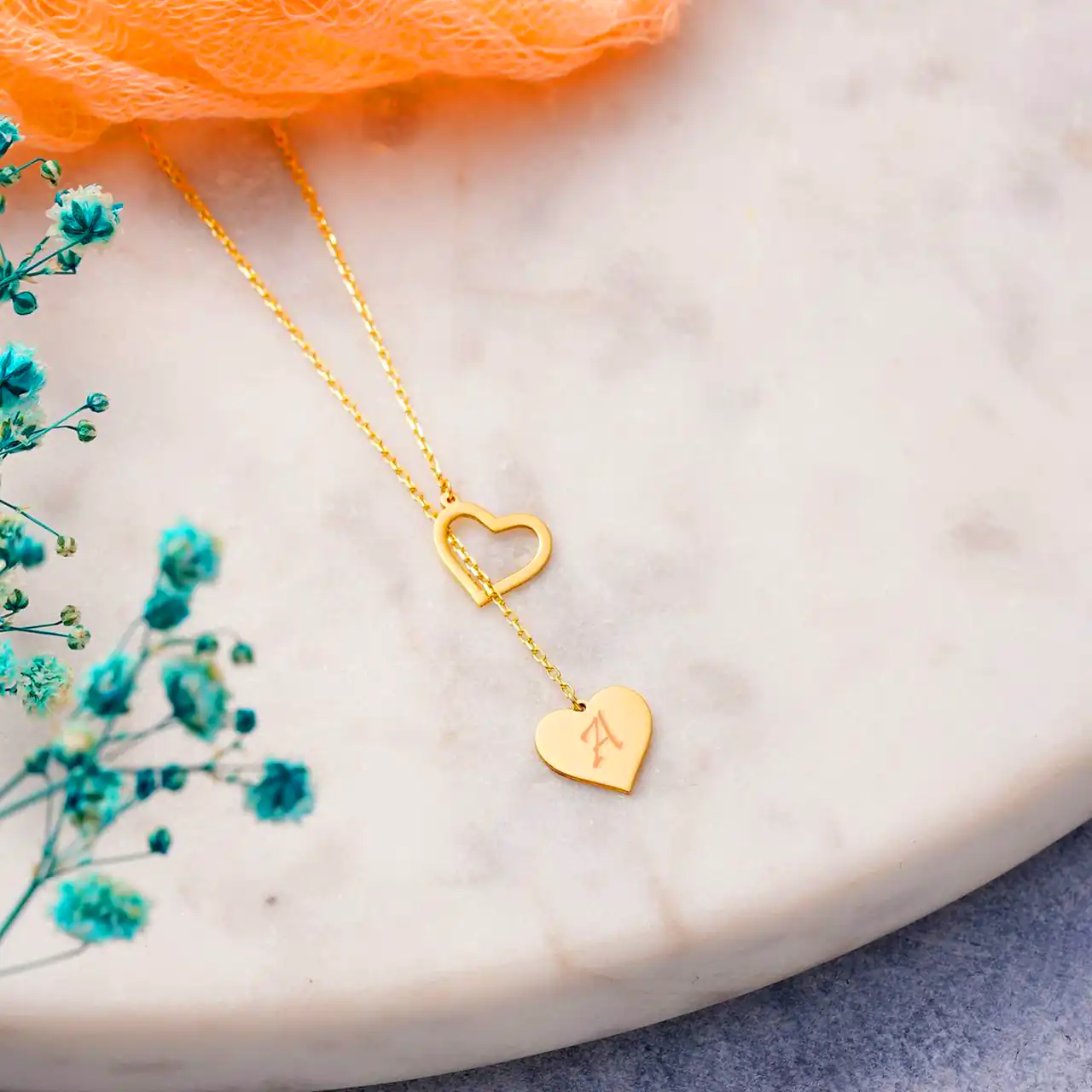 گردنبند طلا با طرح قلب