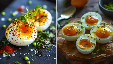 دیزاین تخم مرغ آب پز