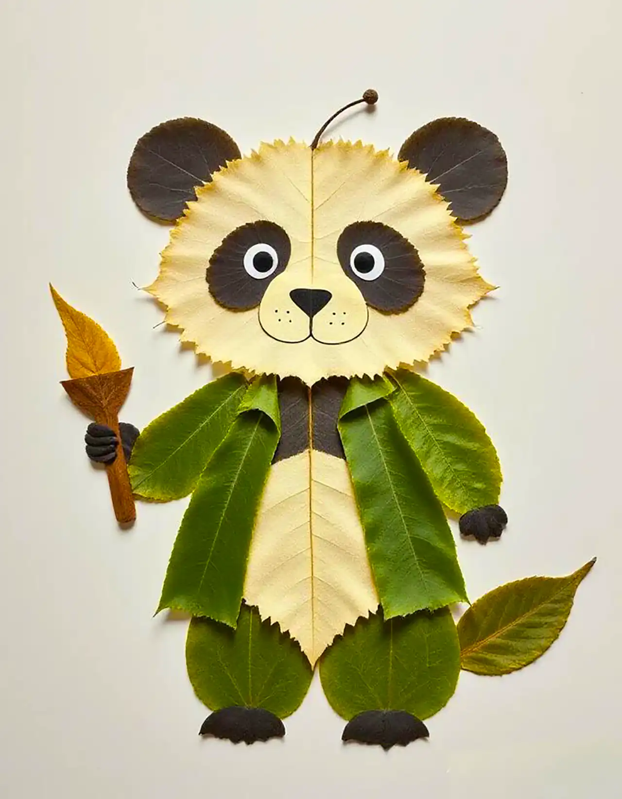 کاردستی مدرسه با برگ