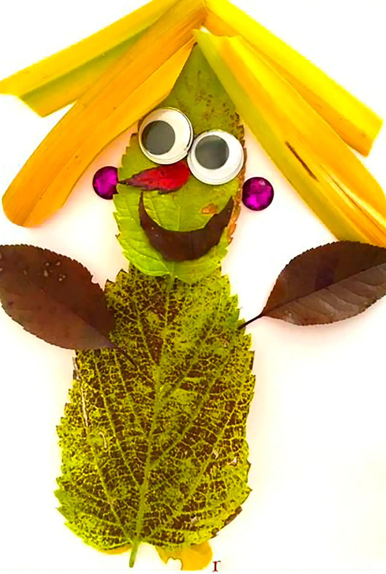 کاردستی مدرسه با برگ