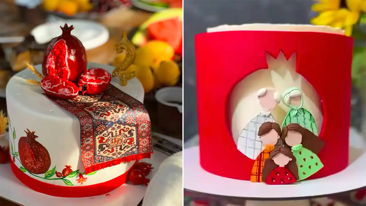 کیک شب چله زیبا