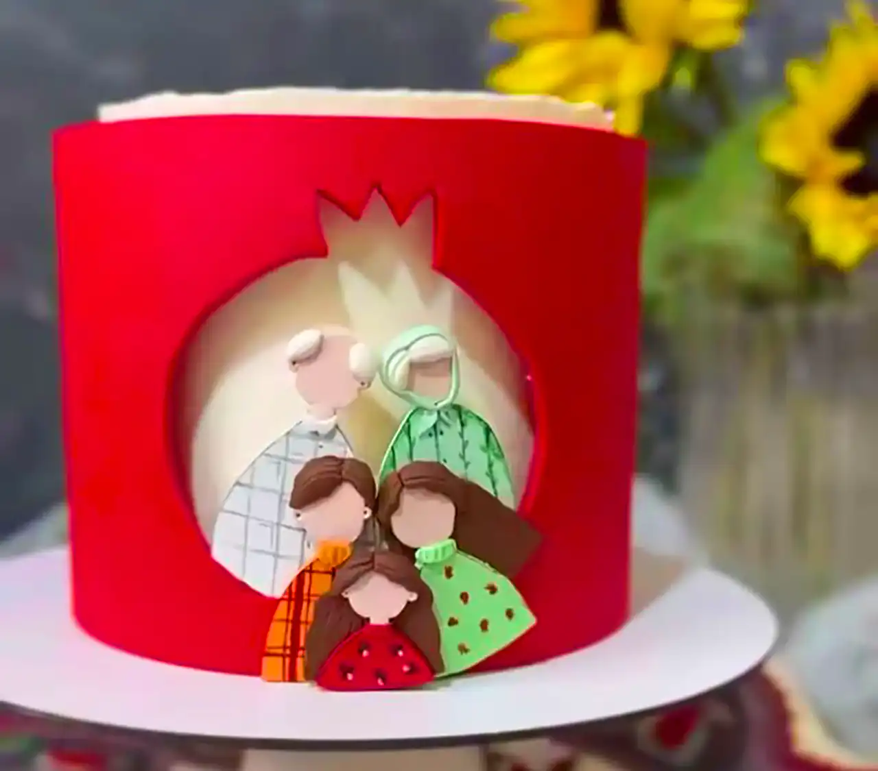 کیک شب چله زیبا