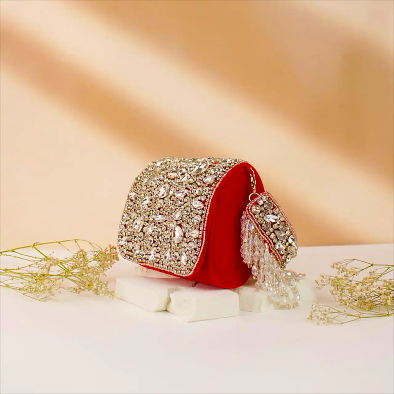 کیف مجلسی قرمز لوکس