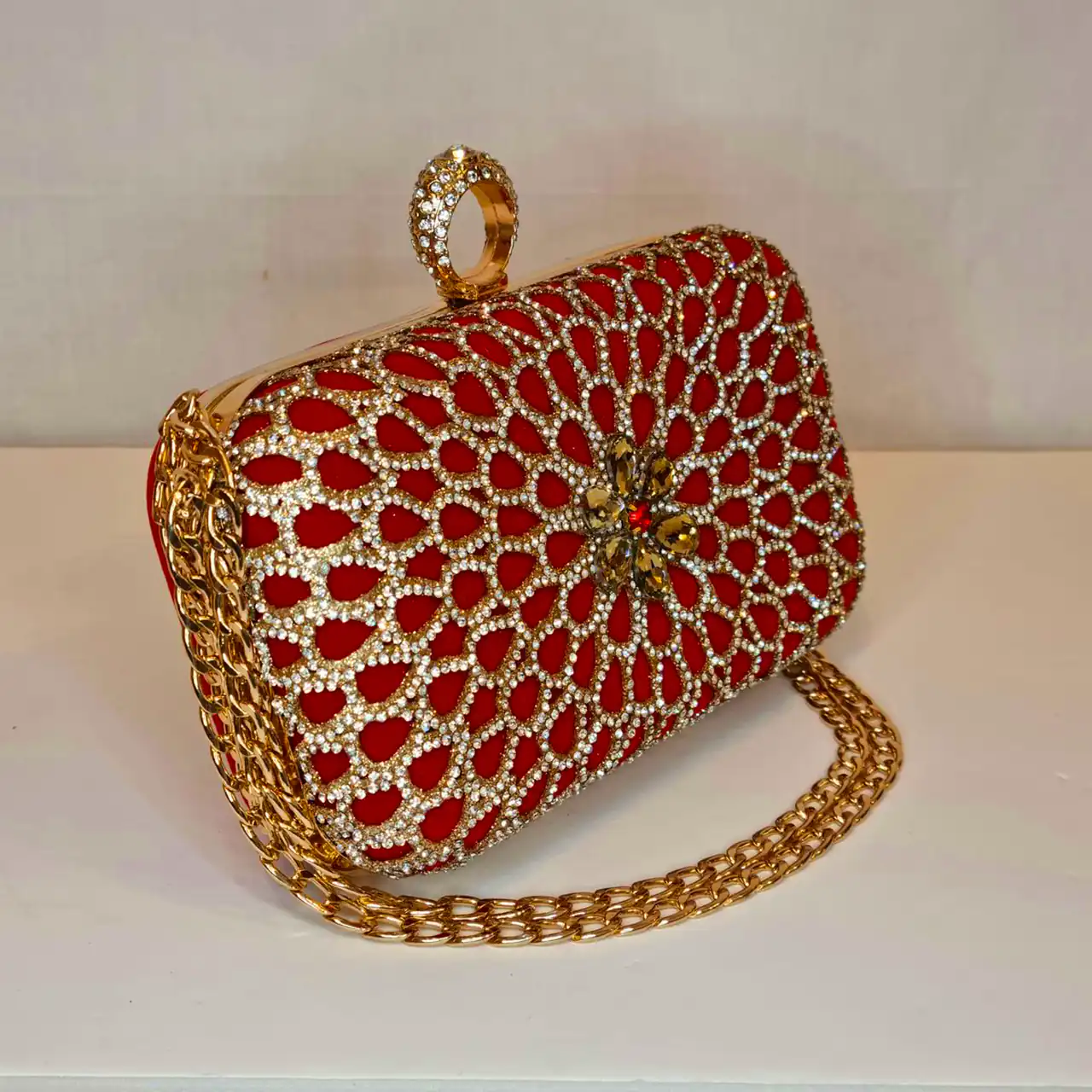 کیف مجلسی قرمز لوکس