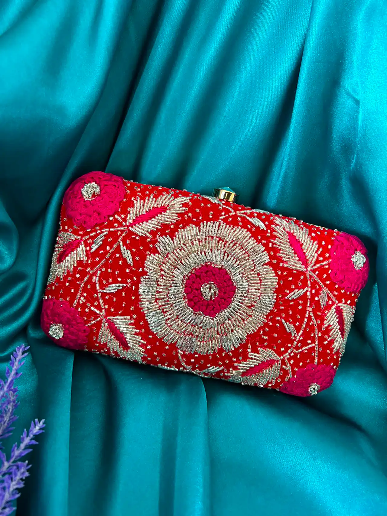 کیف مجلسی قرمز لوکس