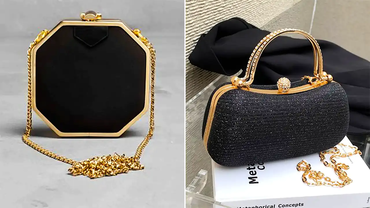 کیف مجلسی مشکی زنانه