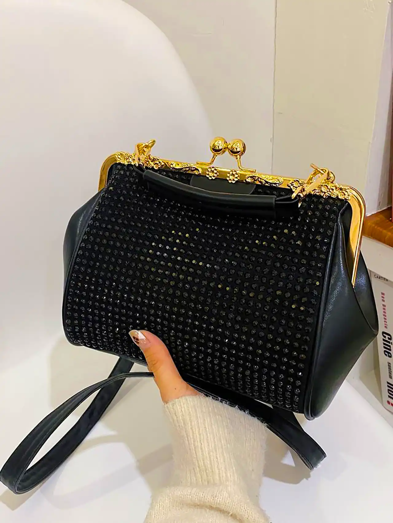 کیف مجلسی مشکی زنانه