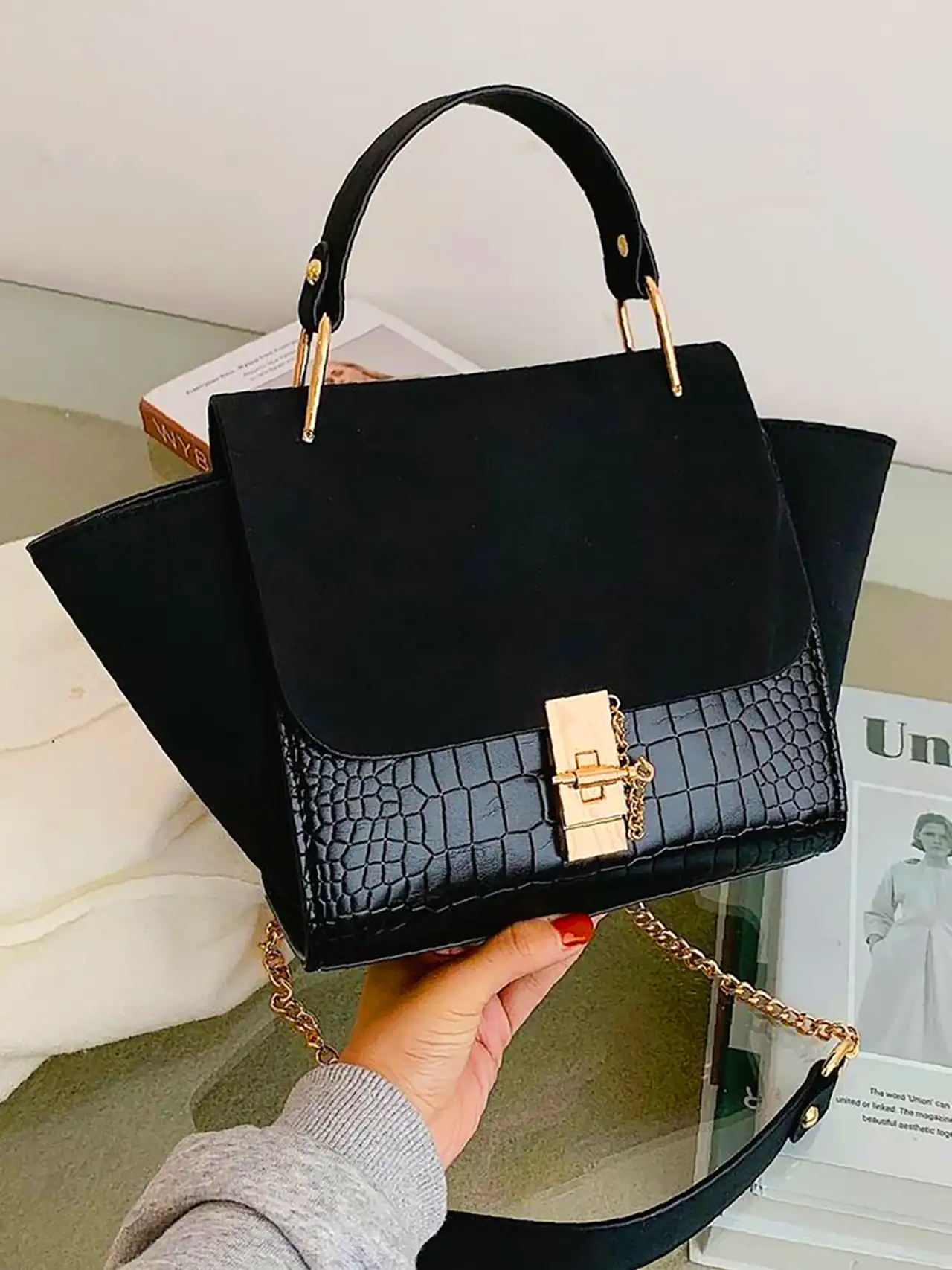 کیف مجلسی مشکی زنانه