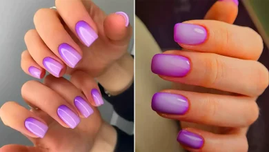 لاک ژل بنفش شیک