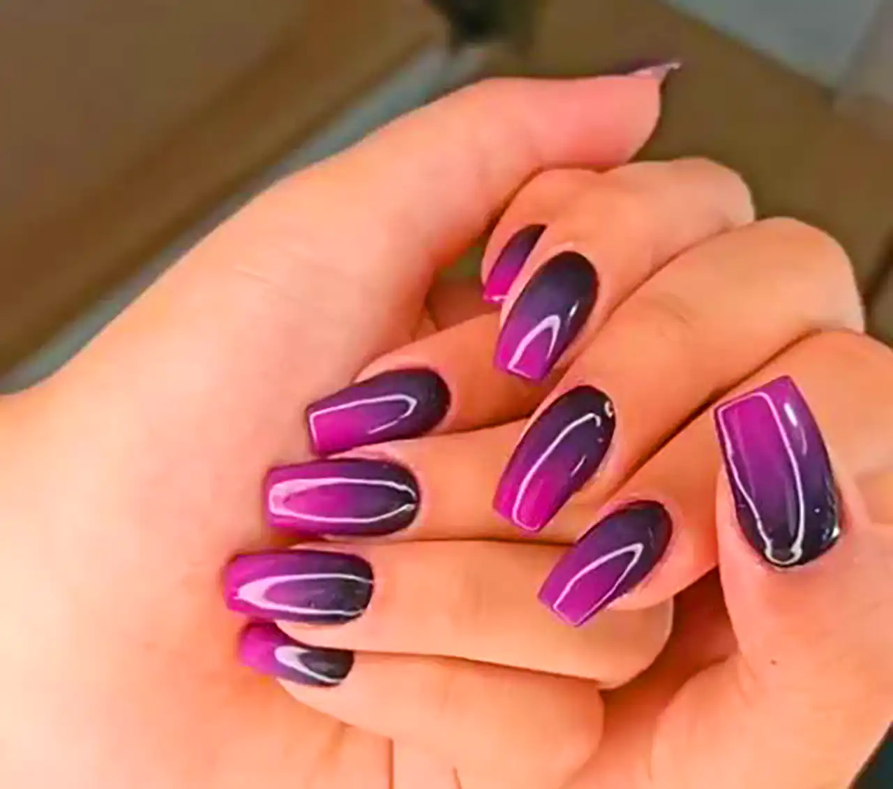 لاک ژل بنفش شیک