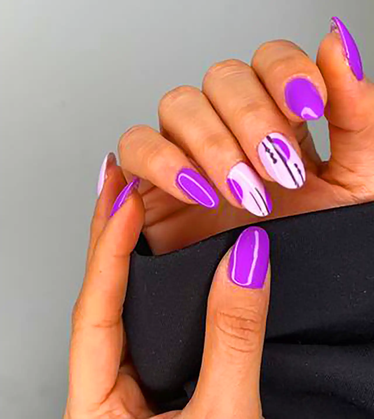 لاک ژل بنفش شیک