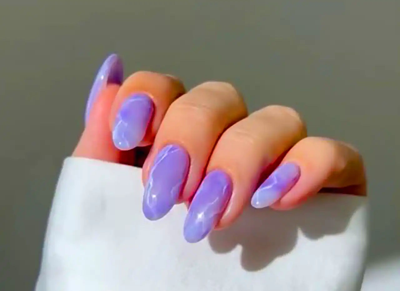 لاک ژل بنفش شیک