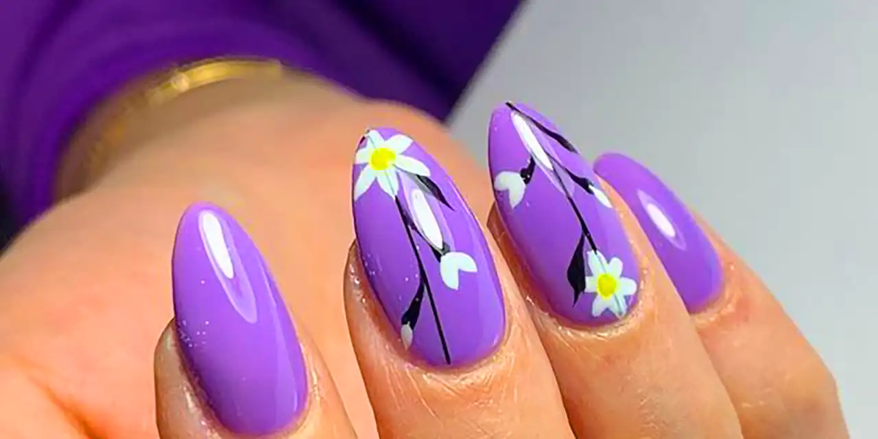 لاک ژل بنفش شیک