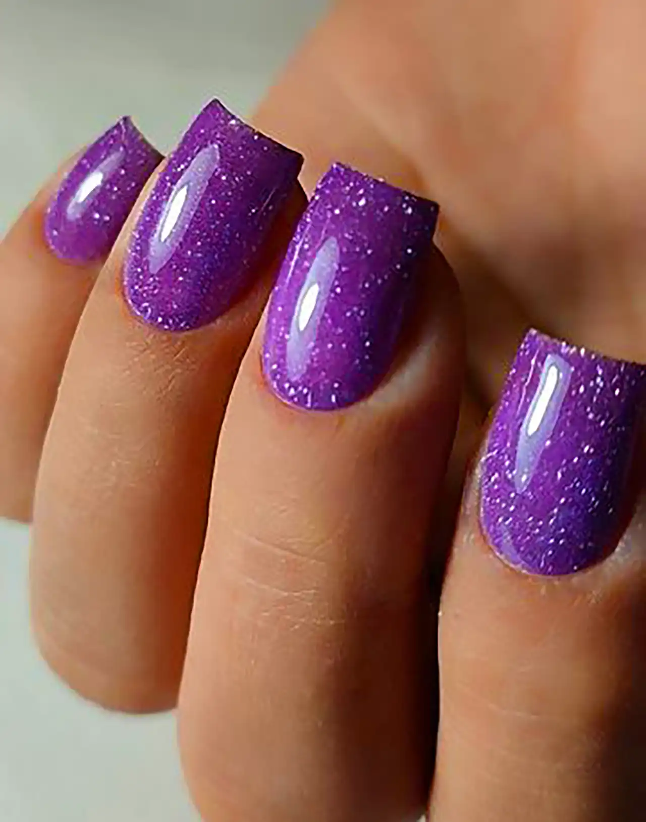 لاک ژل بنفش شیک