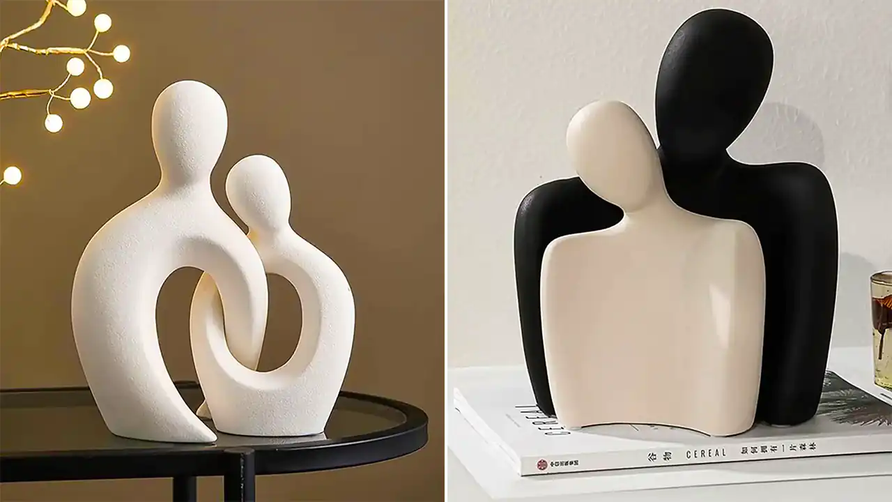 مجسمه دوتایی مینیمال و رومانتیک