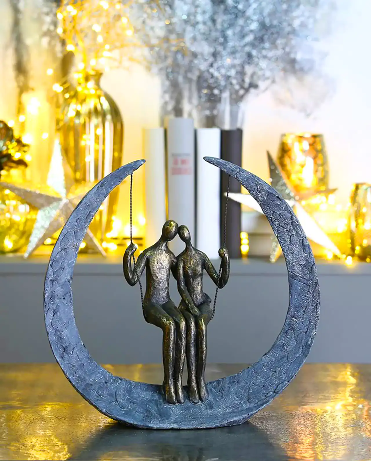 مجسمه دوتایی مینیمال و رومانتیک